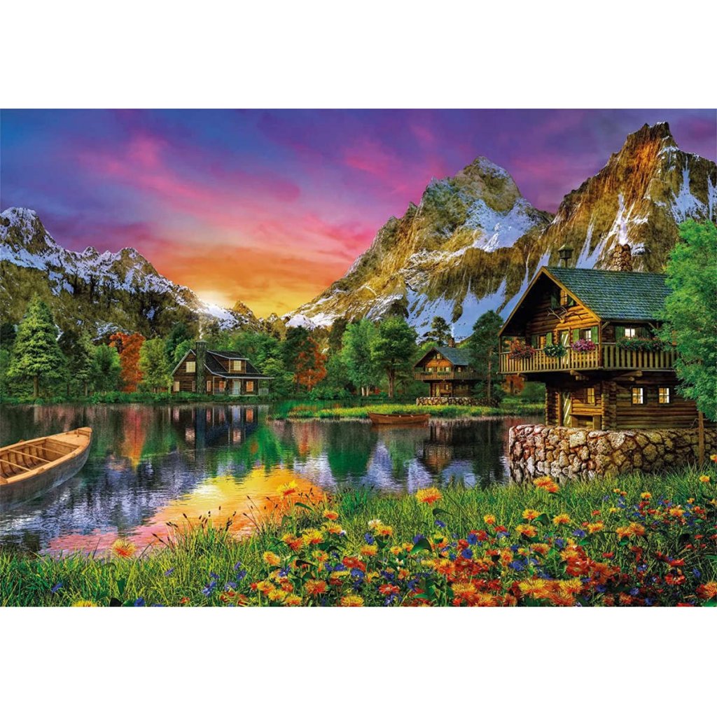 Puzzle 36531 Jezero v Alpách  - 6000 dílků