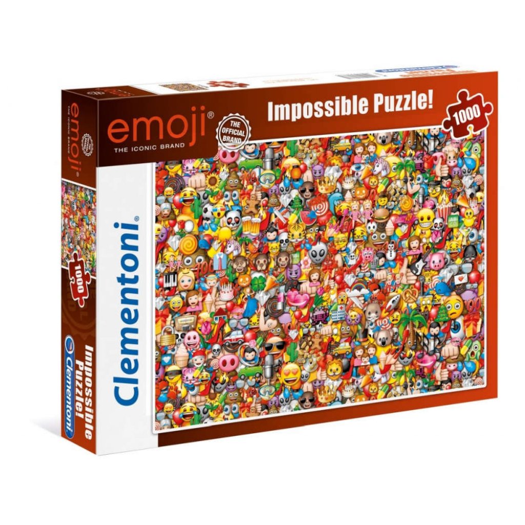 Puzzle 39388 Emoji, Smajlíci, Impossible - 1000 dílků