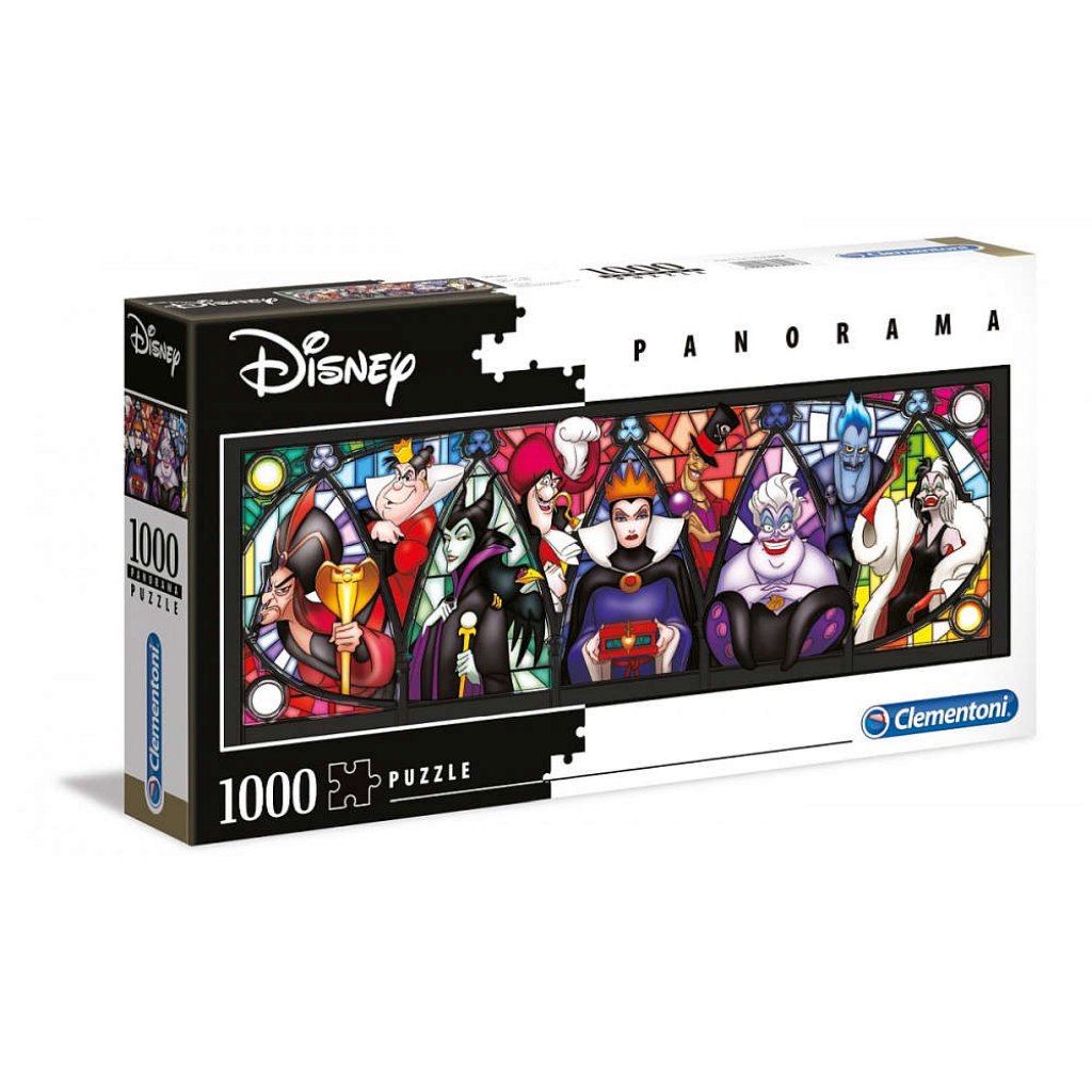 Puzzle 39516 Disney Villains panorama  1000 dílků