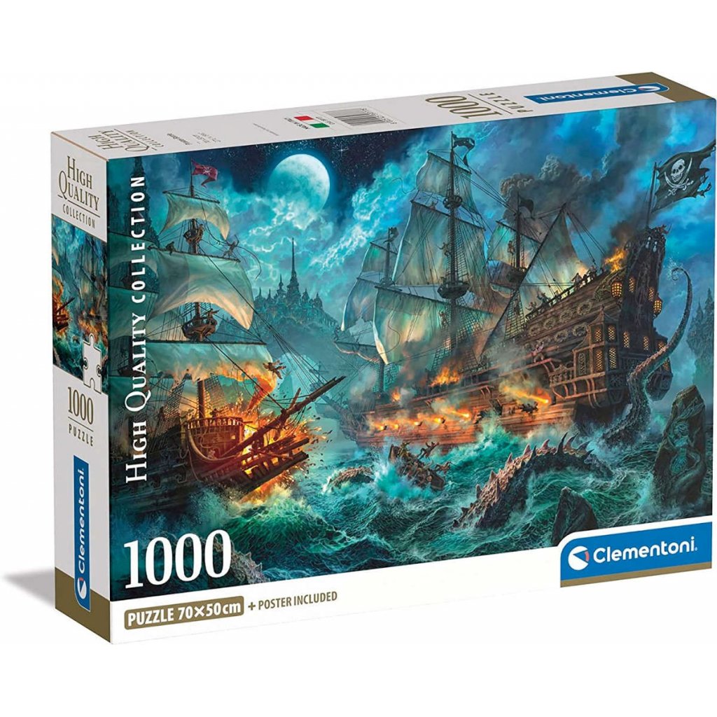 Puzzle 39777 Bitva pirátů 1000 dílků