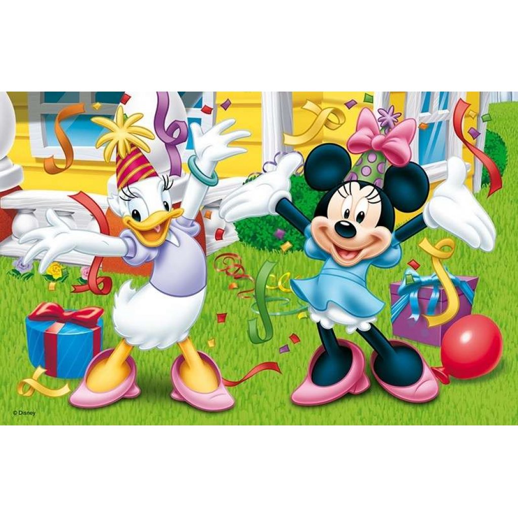 Puzzle 54069 Mickey a Minnie - sada 4 x 54 dílků mini