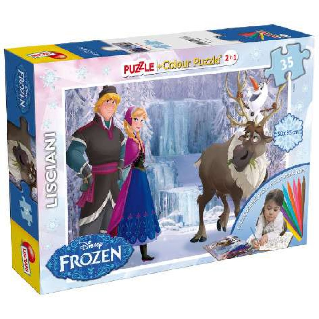 Puzzle oboustranné 46836 - Frozen, Ledové království - 35 dílků MAXI