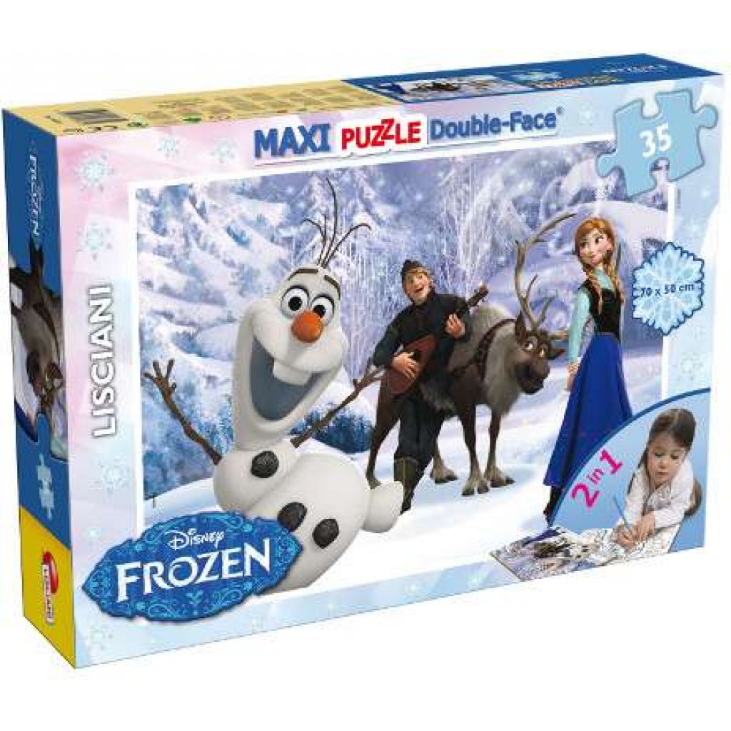 Puzzle oboustranné 46850 - Frozen, Ledové království - 35 dílků MAXI