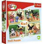 Puzzle 34335 Králíček Bing 4 v 1, 35, 48, 54, 70 dílků