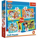 Puzzle 34346 Paw Patrol  4 v 1, 12, 15, 20, 24 dílků
