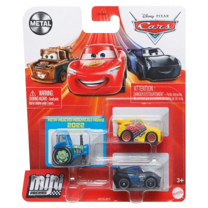 Autíčka 3745 Cars 3v1 Tým Závodní auta a traktor Minis