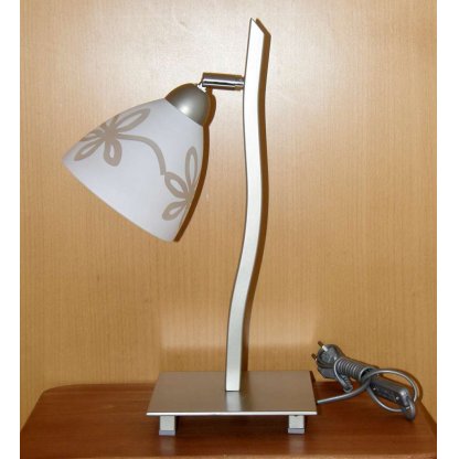 Lampa stolní 176-LN1 stříbro série NARTA