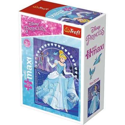 Minipuzzle 56004 Disney Princezny - 4x20 dílků maxi