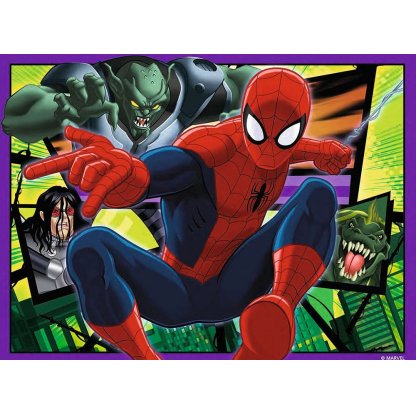 Puzzle 073634 Spiderman  4 v 1 - dílky 12,16, 20, 24