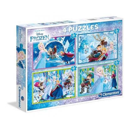 Puzzle 07614 Frozen, Ledové království - 2x20 dílků +2x60 dílků