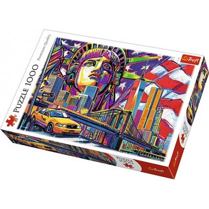 Puzzle 10523 New York barevná koláž 1000 dílků