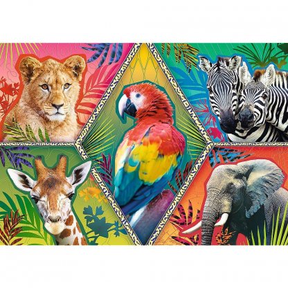 Puzzle 10671 Animal Planet, exotická zvířata 1000 dílků 2