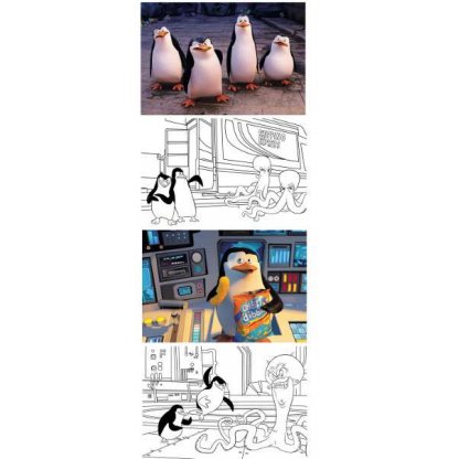 Puzzle 1178 - Tučňáci z Madagaskaru - 2x48 dílků