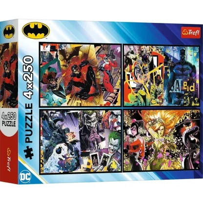 Puzzle 13310 Batman, Joker  4x250 dílků