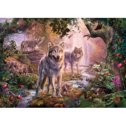 Puzzle 151851 Vlci v lese 1000 dílků  2