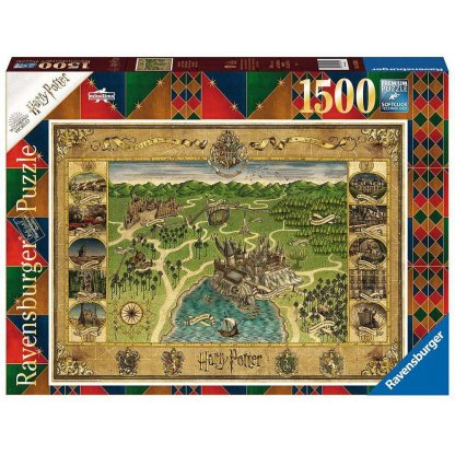 Puzzle 16599 Harry Potter, mapa Bradavic 1500 dílků