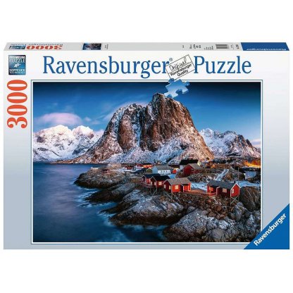 Puzzle 17081 Norsko, Hamnoy, Lofoty 3000 dílků