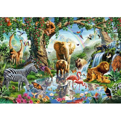 Puzzle 198375 Dobrodružství v džungli 1000 dílků  2