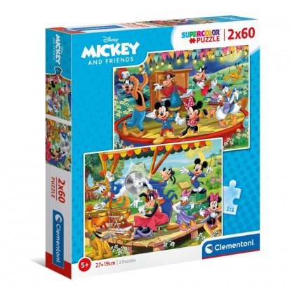 Puzzle 21620 - Mickey a přátelé 2x60 dílků