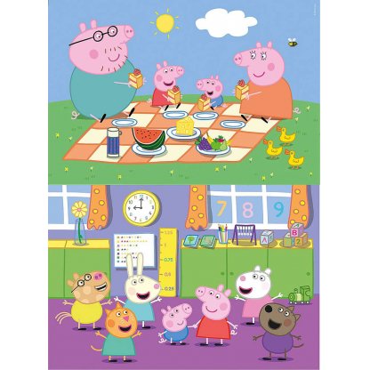 Puzzle 24793 - Peppa Pig 2x60