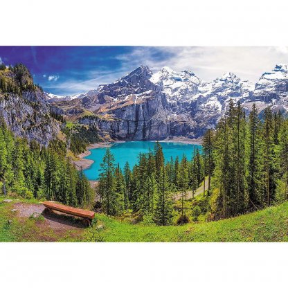 Puzzle 26166 Jezero Oeschinen v Alpách - 1500 dílků 2
