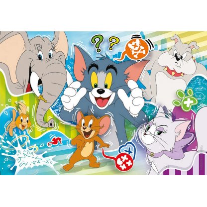 Puzzle 27518 Tom a Jerry 104 dílků  2