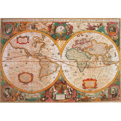 Puzzle 31229 Antická mapa světa 1000 dílků  2