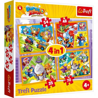 Puzzle 34343 Super Zings 4 v 1, 35, 48, 54, 70 dílků