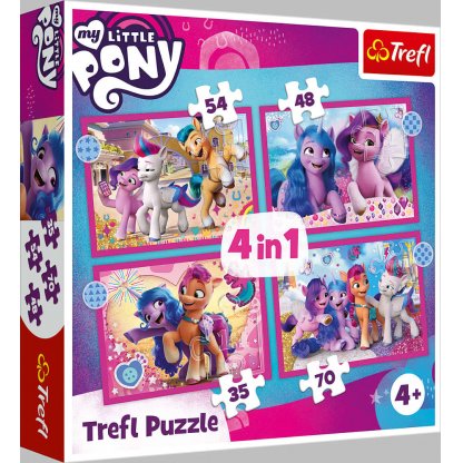 Puzzle 34375 My little Pony 4 v 1, 35, 48, 54, 70 dílků