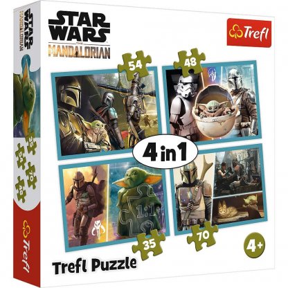 Puzzle 34377 Star Wars, Baby Yoda 4 v 1, 35, 48, 54, 70 dílků
