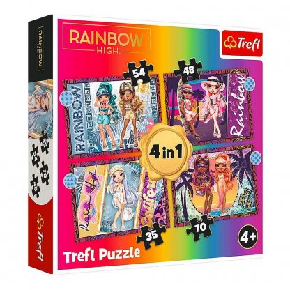 Puzzle 34614 Rainbow High  4 v 1, 35, 48, 54, 70 dílků