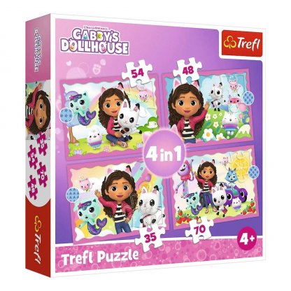 Puzzle 34620 Gabby 4 v 1, 35, 48, 54, 70 dílků