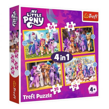 Puzzle 34624 4 My little Pony4  v 1, 35, 48, 54, 70 dílků