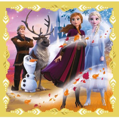 Puzzle 34847 Frozen 2, Síla Elsy a Anny 3 v 1, 35, 48, 54, 70 dílků
