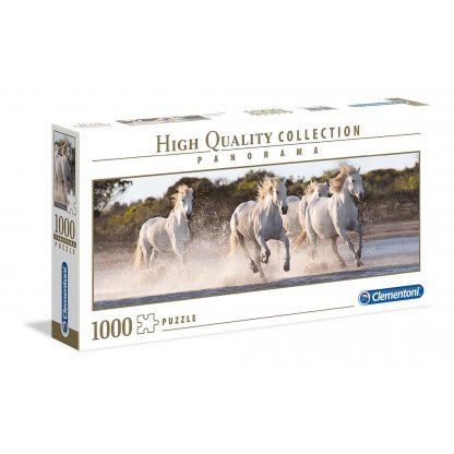 Puzzle 39441 Koně v běhu panorama 1000 dílků