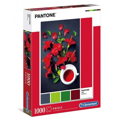 Puzzle 39494 Pantone - Červený ibišek 1000 dílků