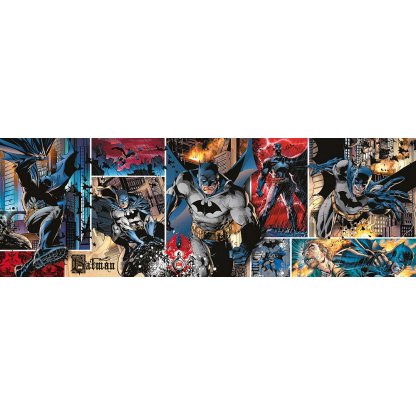 Puzzle 39574 Avengers, Batman panorama 1000 dílků