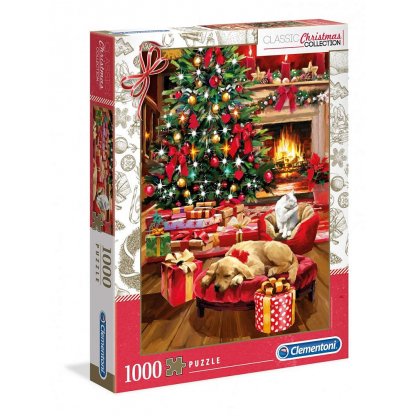 Puzzle 39580 Sváteční , Vánoční čas 1000 dílků 