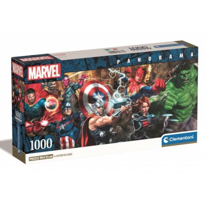 Puzzle 39877 Avengers - 1000 dílků panorama