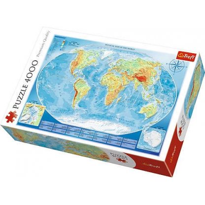 Puzzle 45007 Velká mapa světa 4000 dílků