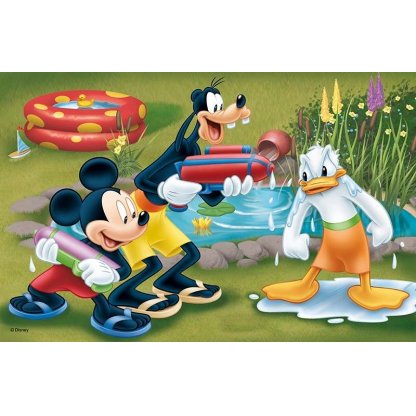 Puzzle 54069 Mickey a Minnie - sada 4 x 54 dílků mini