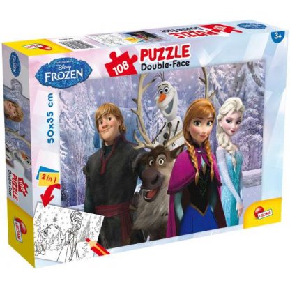 Puzzle oboustranné 49301 - Frozen, Ledové království - 108 dílků 