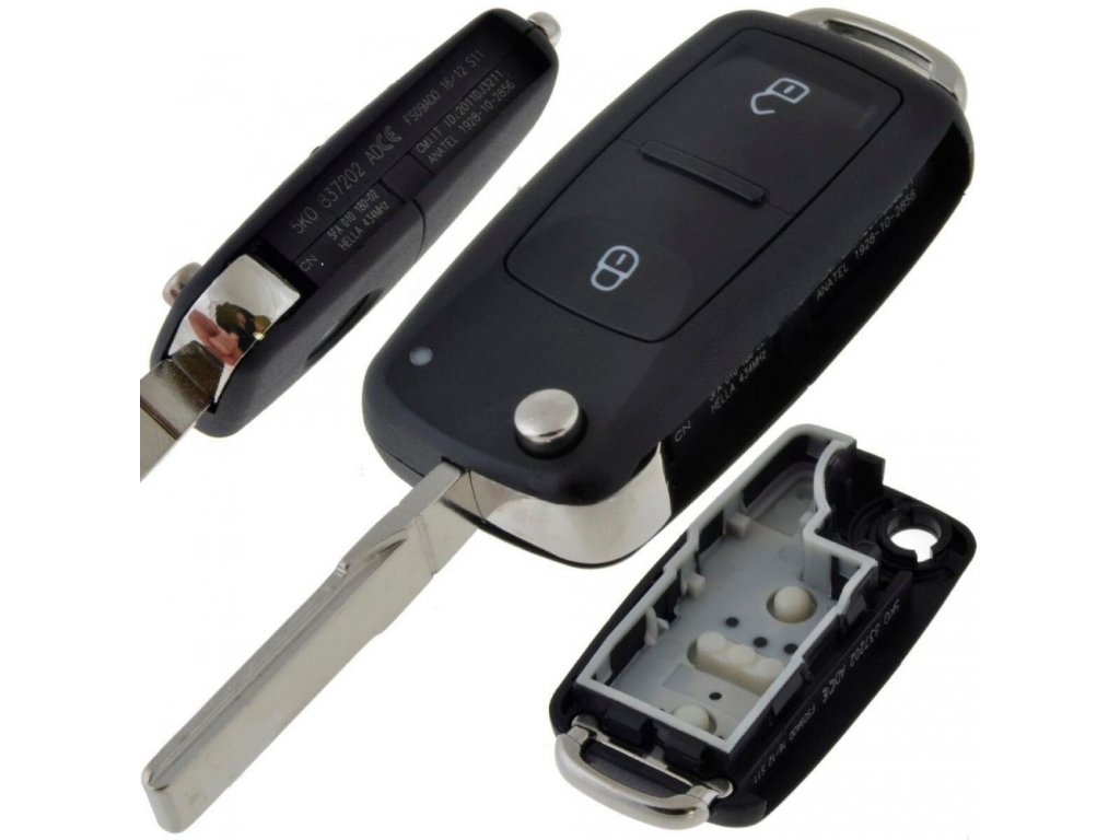 Obal klíče klíč VW AMAROK TRANSPORTER T5  2-tlačítka ptw