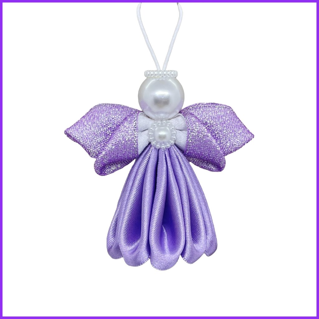 Angel kanzashi - purple