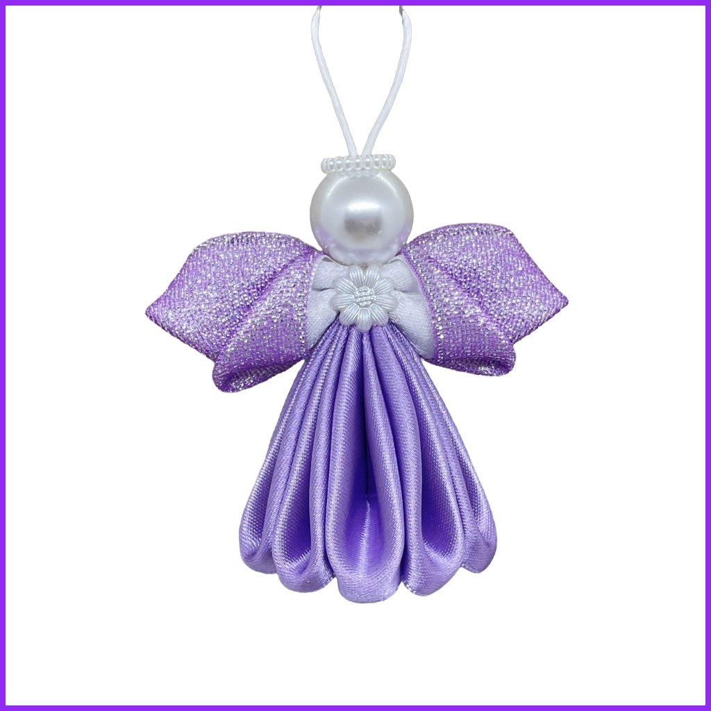 Angel kanzashi - purple