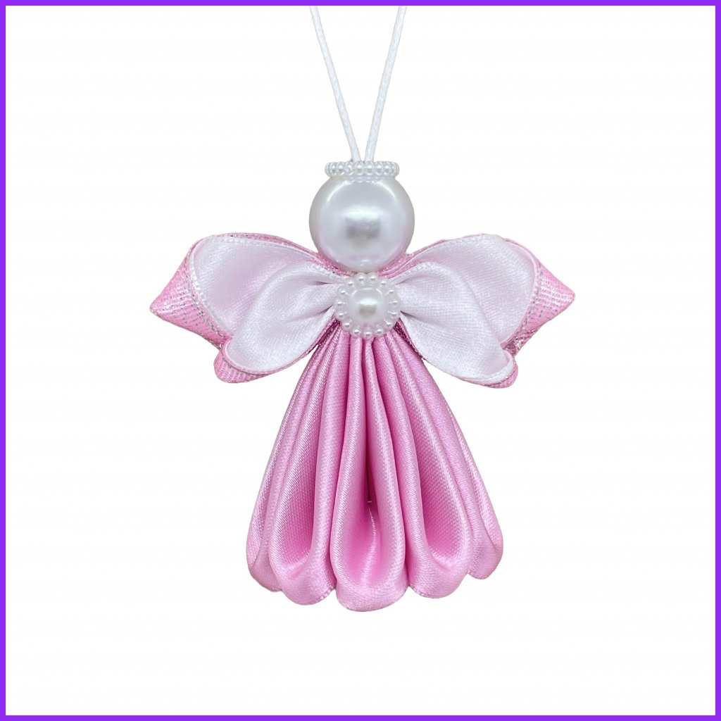 Angel kanzashi - light pink