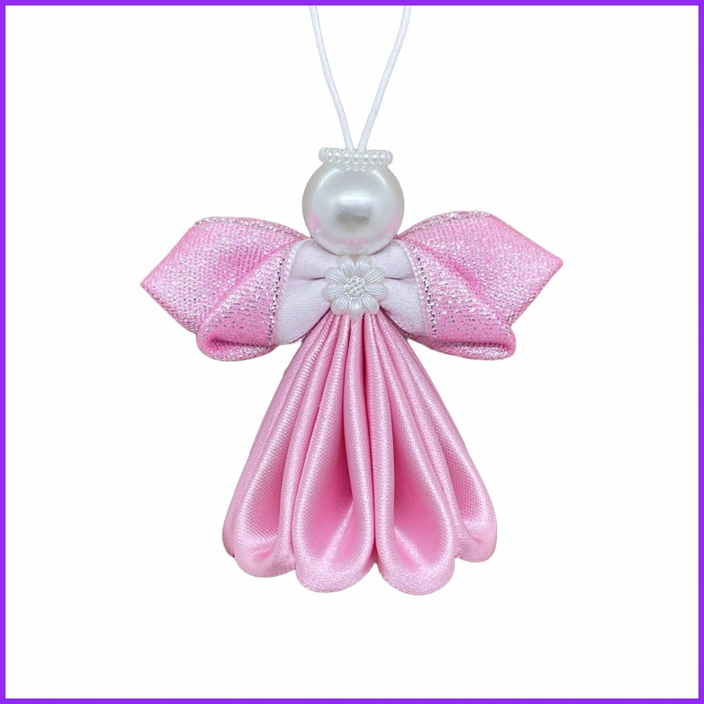 Angel kanzashi - light pink