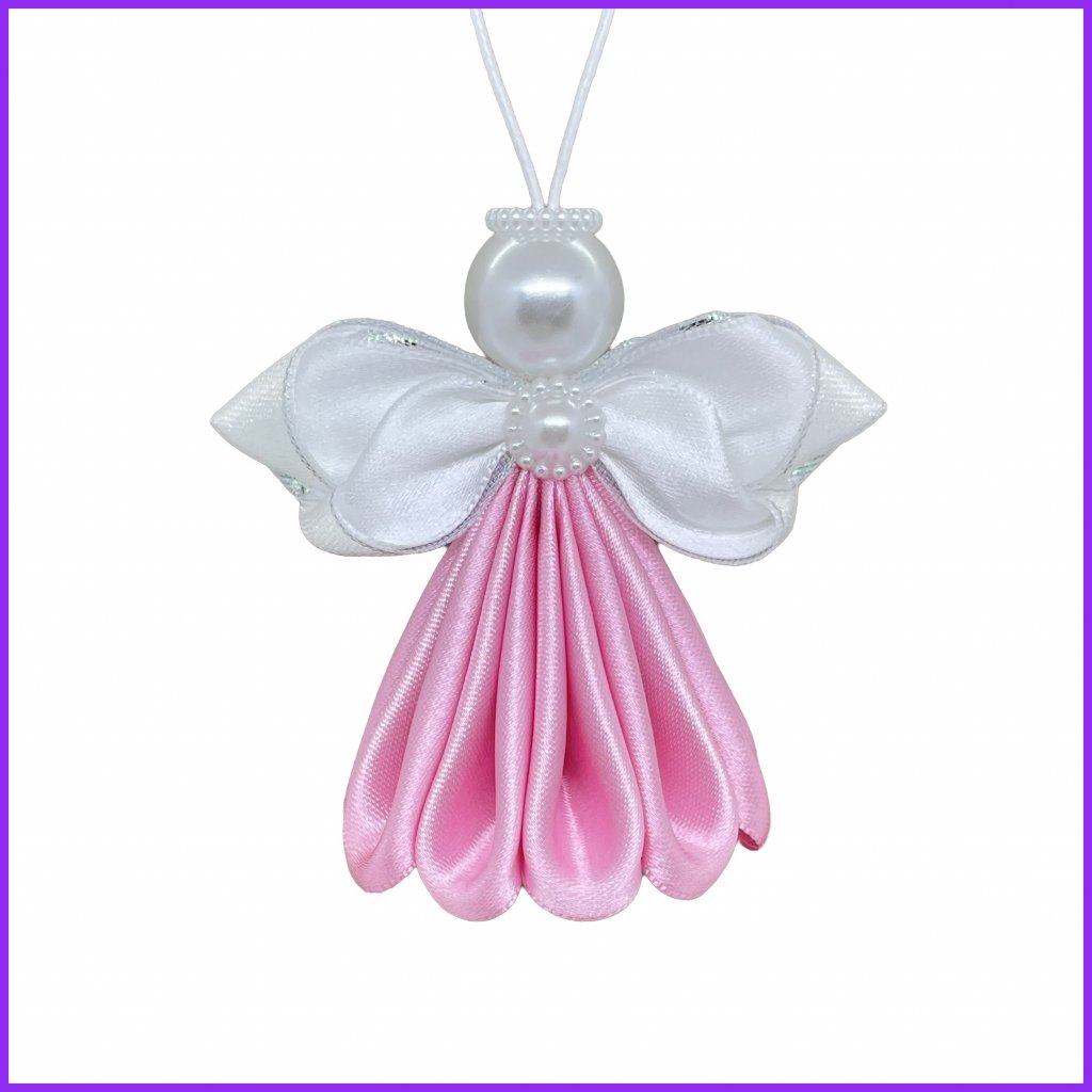 Angel kanzashi - light pink