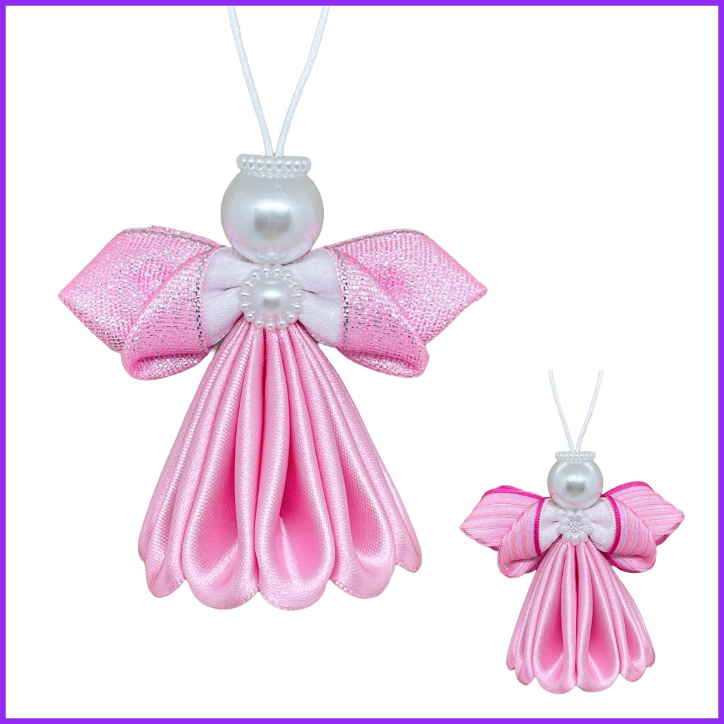 Angel kanzashi - light pink