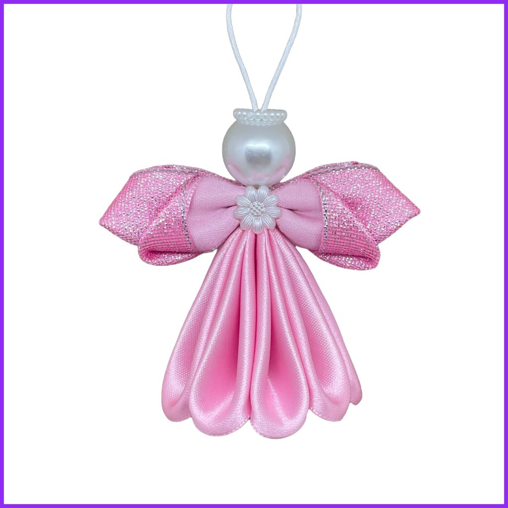 Angel kanzashi - light pink2